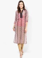 La Firangi Georgette Pink Kurta