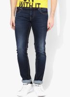 Lawman Pg3 Blue Low Rise Skinny Fit Jeans