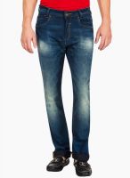 Mufti Blue Mid Rise Narrow Fit Jeans