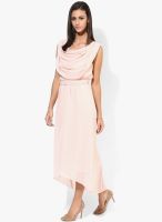 Mysterious Miss Pink Solid Maxi Dress With Belt