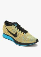 Nike Flyknit Racer Yellow Running Shoes