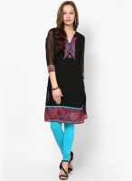 Rain & Rainbow Black Printed Kurtas