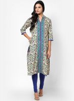 Shree Beige Printed Kurtis