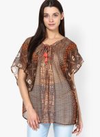 Tops And Tunics Brown Printed Kurtas