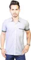 Trendster Men's Solid Casual White Shirt