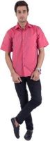 Warrior Men's Solid Casual Red Shirt