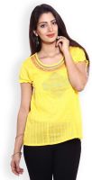 Aaboli Embroidered Women's Straight Kurta(Yellow)