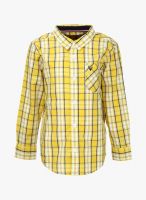 Allen Solly Junior Yellow Casual Shirt