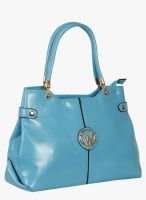 Bagkok Blue Polyurethane (Pu) Handbag