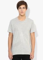 Calvin Klein Jeans Grey Printed Round Neck T-Shirts