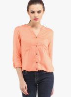 Cation Orange Solid Shirt