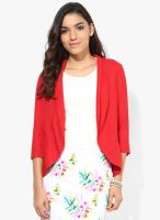Code by Lifestyle Red Solid Shrug