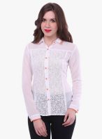 Colors Couture Lilac Embroidered Shirt