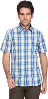 Denimlab Men's Checkered Casual Blue, Yellow Shirt