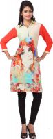 Dewberry Casual Graphic Print Women's Kurti(Multicolor)