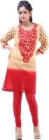 Diva Printed Women's Straight Kurta(Red)