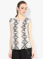 Dorothy Perkins Beige Printed Top