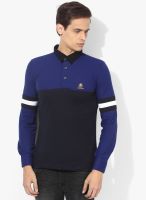 Duke Navy Blue Solid Polo T-Shirt