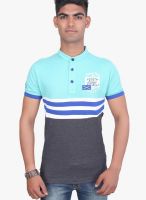 Duke Stardust Pink Solid Henley T-Shirts