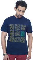 Fabnavitas Printed Men's Round Neck Blue T-Shirt