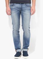 French Connection Blue Mid Rise Skinny Fit Jeans