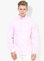 Gant Pink Solid Slim Fit Casual Shirt