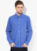 Giordano Blue Checks Slim Fit Casual Shirt