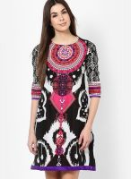 Haute Curry By Shoppers Stop Cambric Purple Dress