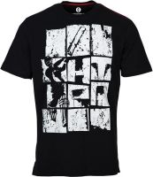 Huetrap Graphic Print Men's Round Neck Black T-Shirt