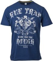 Huetrap Graphic Print Men's Round Neck Blue T-Shirt