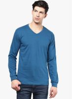 Izinc Light Blue V Neck T-Shirt
