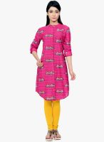 Juniper Pink Printed Kurta