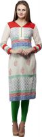 Kurtis By Menika Festive Printed Women's Kurti(Red)