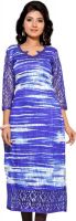 Kurtiz Party Printed Women's Kurti(Blue)