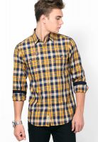 Lee Yellow Casual Shirt