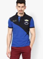 Monteil & Munero Blue Printed Polo T-Shirts