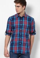 Monteil & Munero Checked Blue Casual Shirt