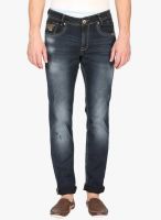 Mufti Blue Mid Rise Slim Fit Jeans