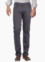 Mufti Grey Mid Rise Narrow Fit Jeans