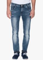 Mufti Washed Blue Skinny Fit Jeans