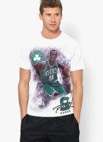 NBA Rajon Rondo Celtics White Round Neck T-Shirt