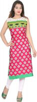 Namah Printed Women's Kurti(Red)