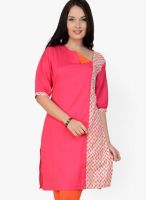 Pannkh Pink Printed Kurtas