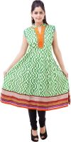 Rash Collection Printed Women's Anarkali Kurta(Green) Rash Collection Printed Women's Anarkali Kurta(Green)