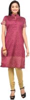 Rene Casual, Festive, Formal, Party Printed Women's Kurti(Purple)