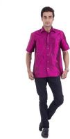 Scot Wilson Men's Solid Casual Pink Shirt