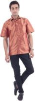 Scot Wilson Men's Solid Casual Red Shirt