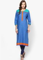 Shree Blue Printed Kurtis