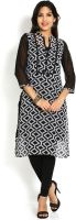 Soch Casual Printed Women's Kurti(Black)