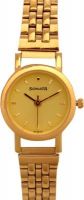 Sonata df58 Gold Plated Analog Watch - For Women